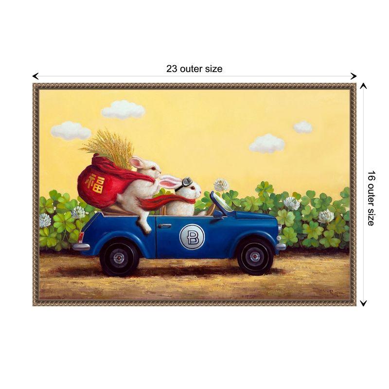 Amanti Art Family Drive by Lucia Heffernan Framed Canvas Wall Art