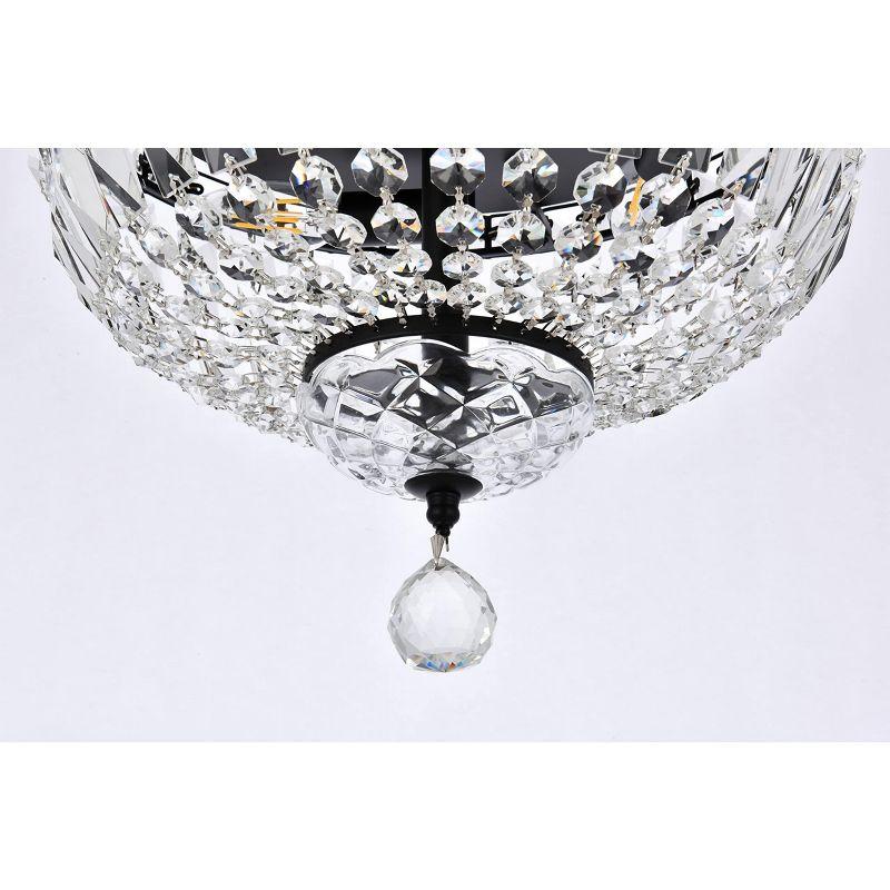 Elegant Lighting Tranquil 4 light Gold Flush Mount Clear Royal Cut Crystal