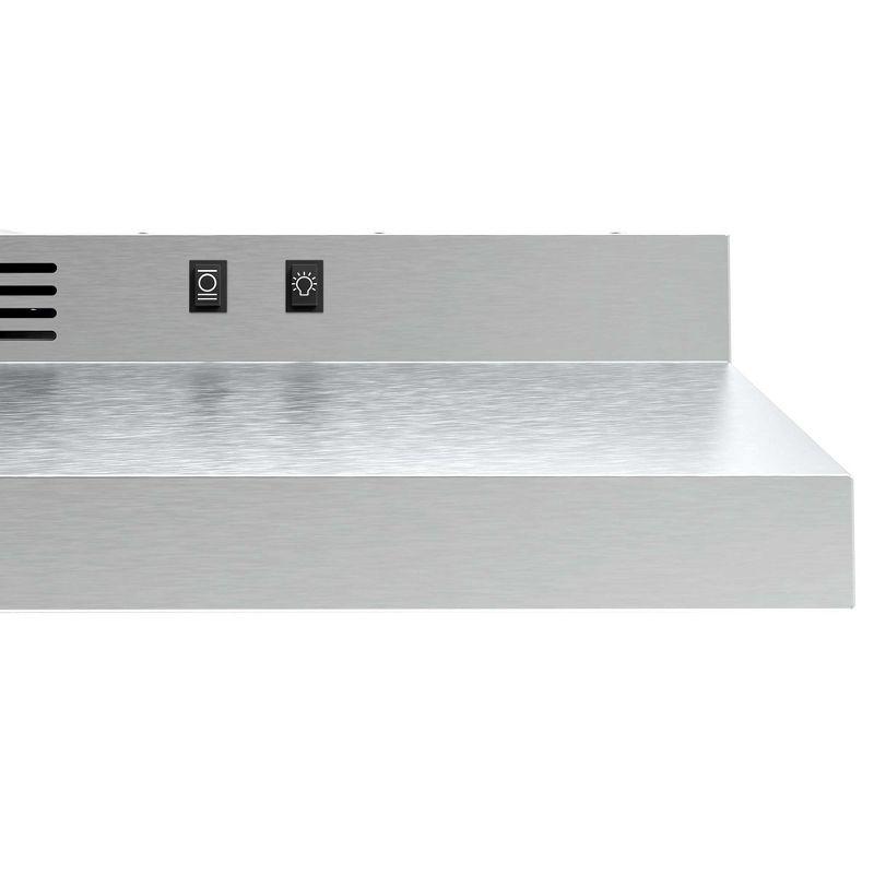 Midea MVU30W2AST 30" Under Cabinet Range Hood, 200 CFM, 2 Speed Fan, Ductless Convertible