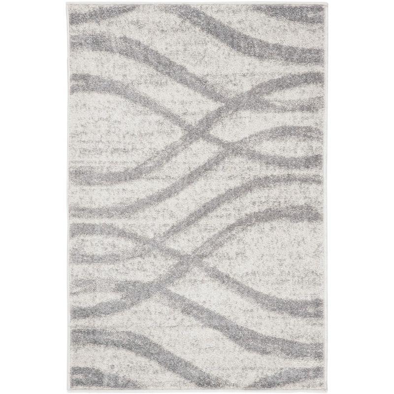 Adirondack ADR125 Machine Made Indoor Accent Rug - Cream/Grey - 2'-6"x4' - Safavieh