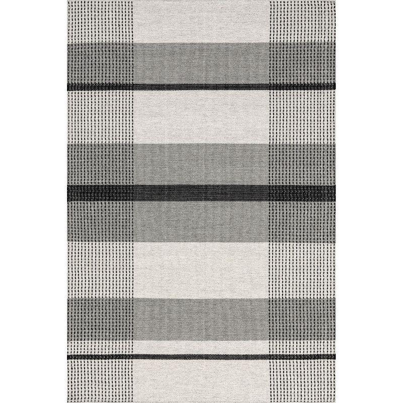 Hurley Plaid Wool Area Rug