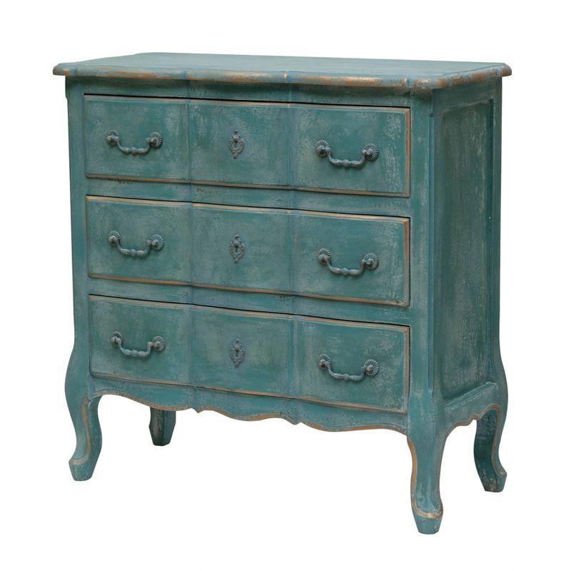 Storied Home 31" Tall Decorative Dresser Cabinet Blue