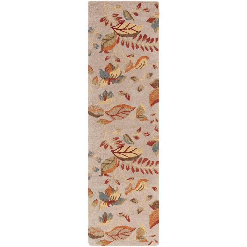 Blossom BLM913 Hand Hooked Indoor Runner Rug - Beige/Multi - 2'3"x8' - Safavieh