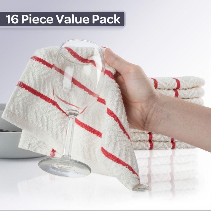 Lavish Home 16-Pack of 12x12in Dish Cloths