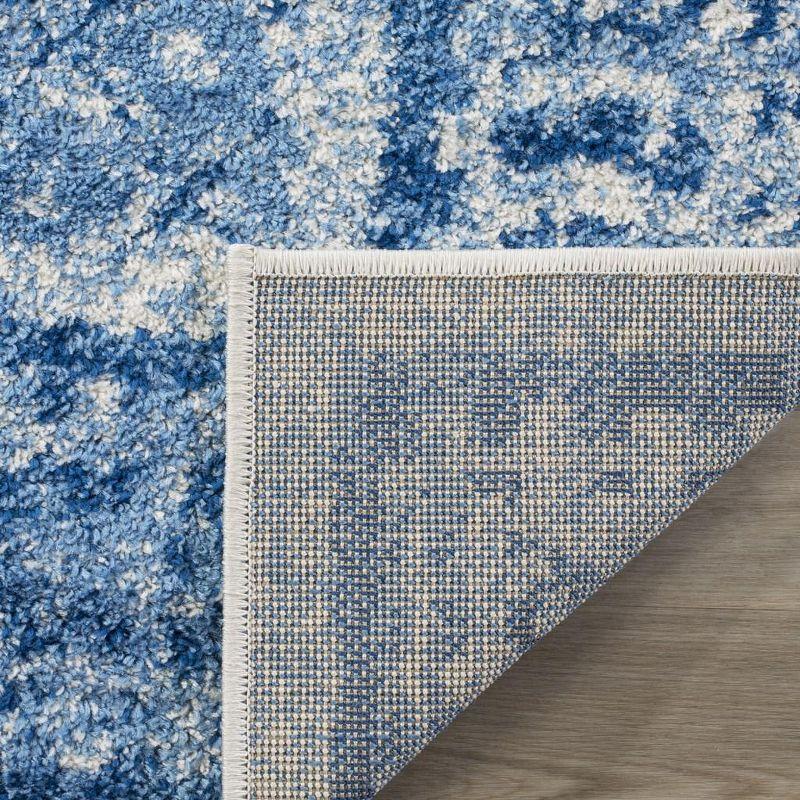 Adirondack ADR110 Machine Made Indoor Runner - Silver/Blue - 2'-6"x8' - Safavieh