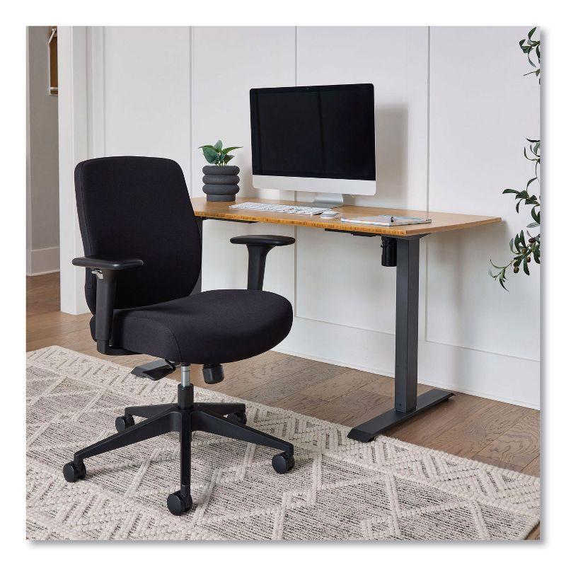 HON Altern Upholstered Low-Back Task Chair, 16.5 to 19.56 Seat Height, Black Seat, Black Back, Black Base