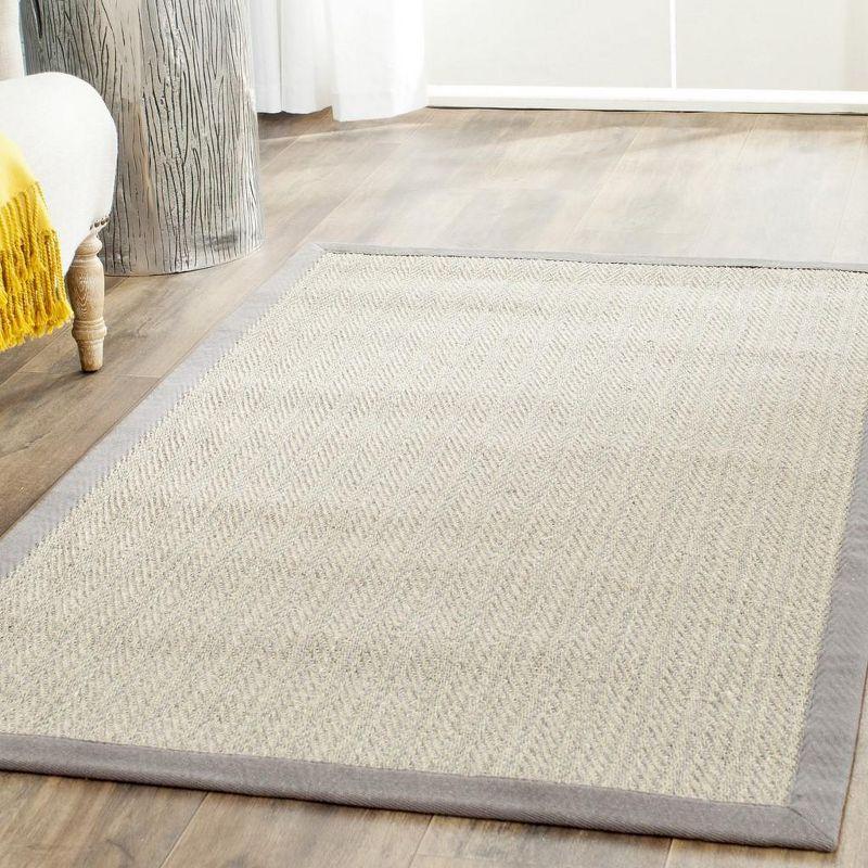 Handmade Gray Cotton Braided Area Rug, 3' x 5'