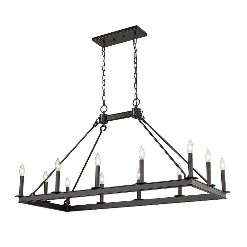 Z-Lite Barclay 12 - Light Chandelier in  Matte Black