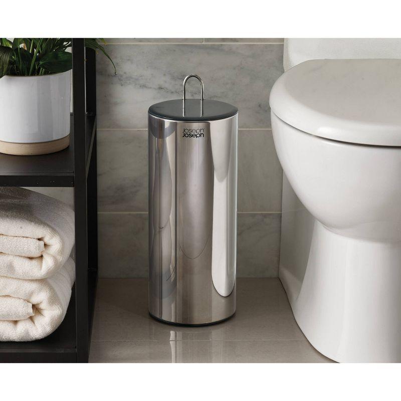 Joseph Joseph EasyStore Luxe Stainless Steel Toilet Roll Holder
