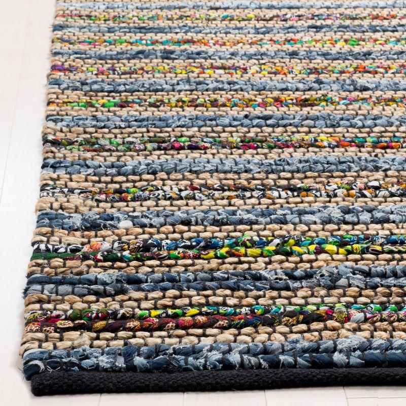Cape Cod CAP361 Hand Woven Area Rug - Blue/Multi - 6'x6' - Safavieh.