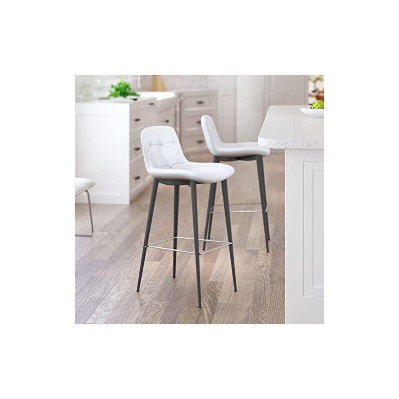 Zuo Hospitality Tangiers Upholstered Counter Stool (Set of 2)