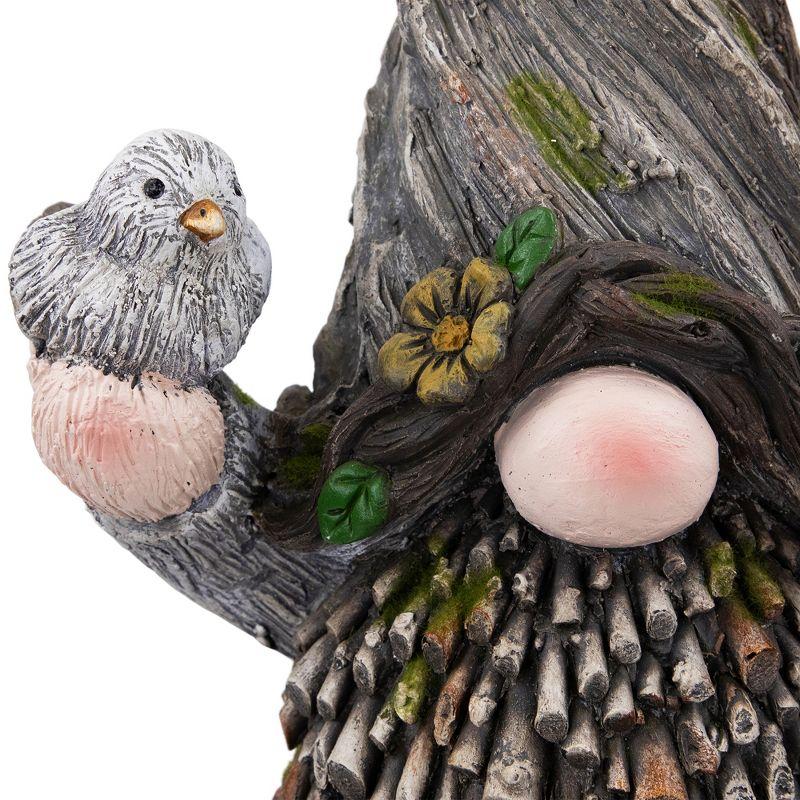 Northlight Gnome with Bird House Outdoor Garden Statue - 26.25"