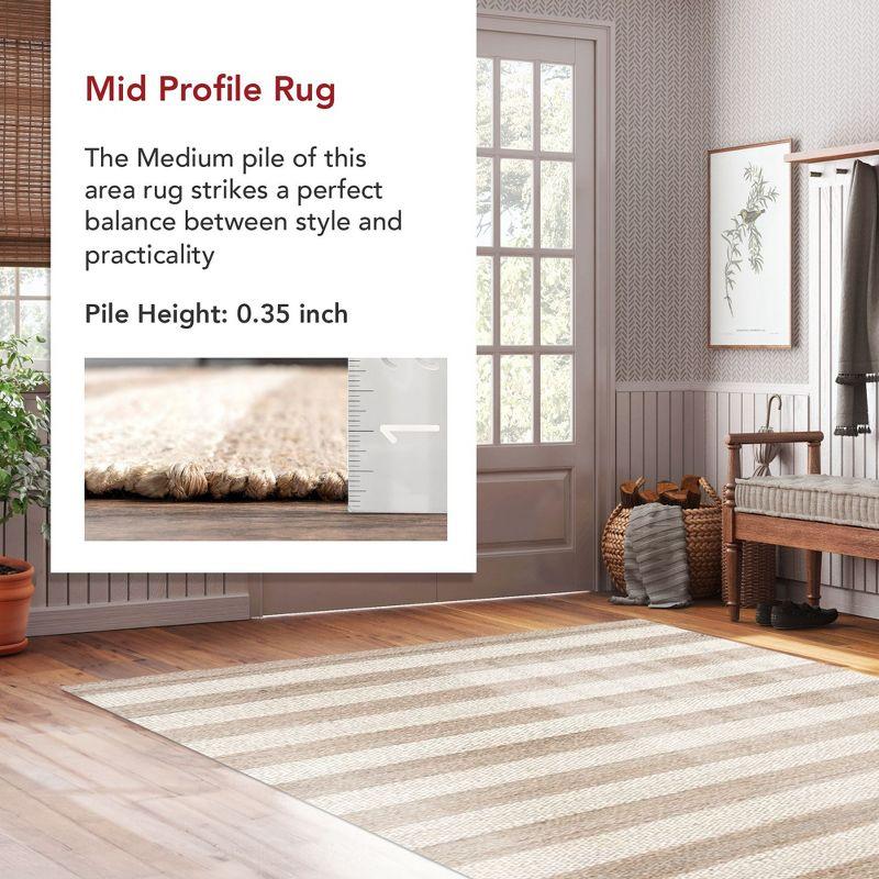 Nuloom Flatweave Alisia Stripes Jute Indoor Area Rug