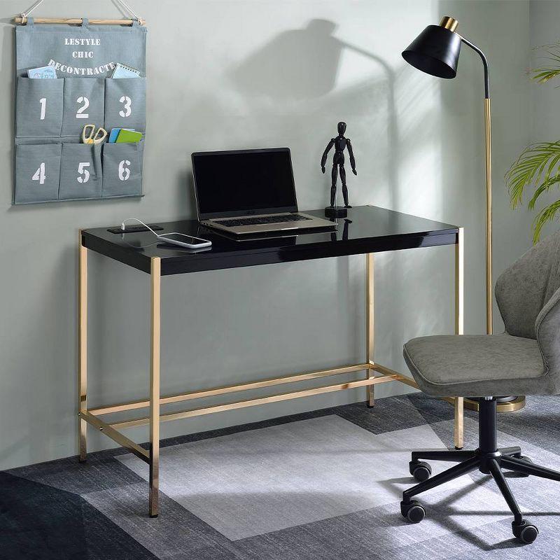 Metal Base Writing Desk