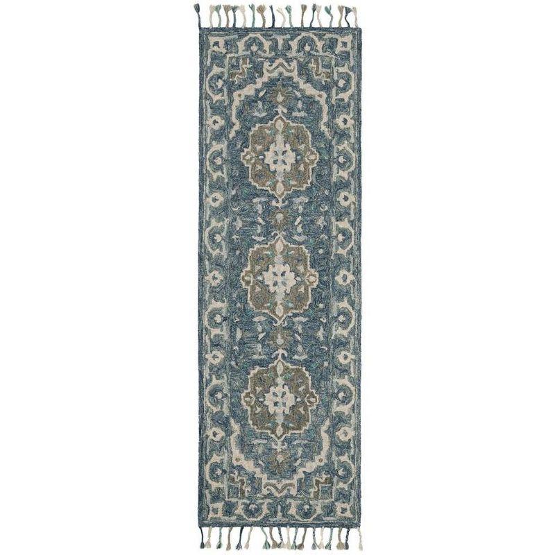 Aspen APN230 Hand Tufted Indoor Runner Rug - Dark Blue/Grey - 2'3"x7' - Safavieh
