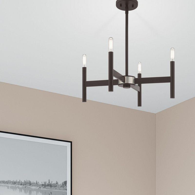 Livex Lighting Copenhagen 4 - Light Chandelier in  Bronze