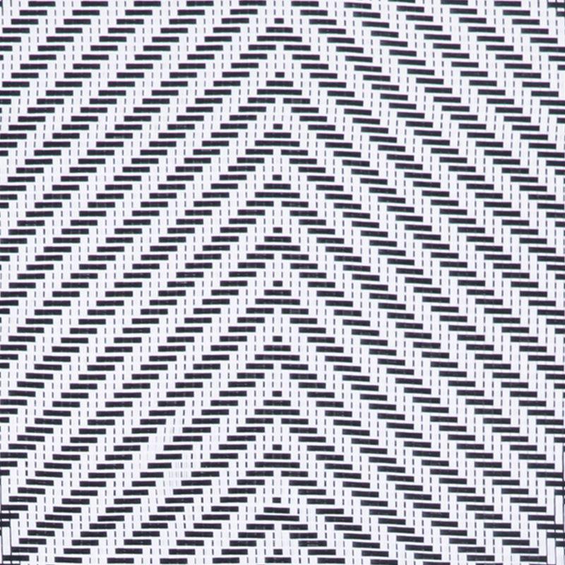 Emma & Oliver Massalia Set of 2 Indoor/Outdoor Bistro 30" High Barstools, Commercial Grade, Black/White and Light Bamboo Finish