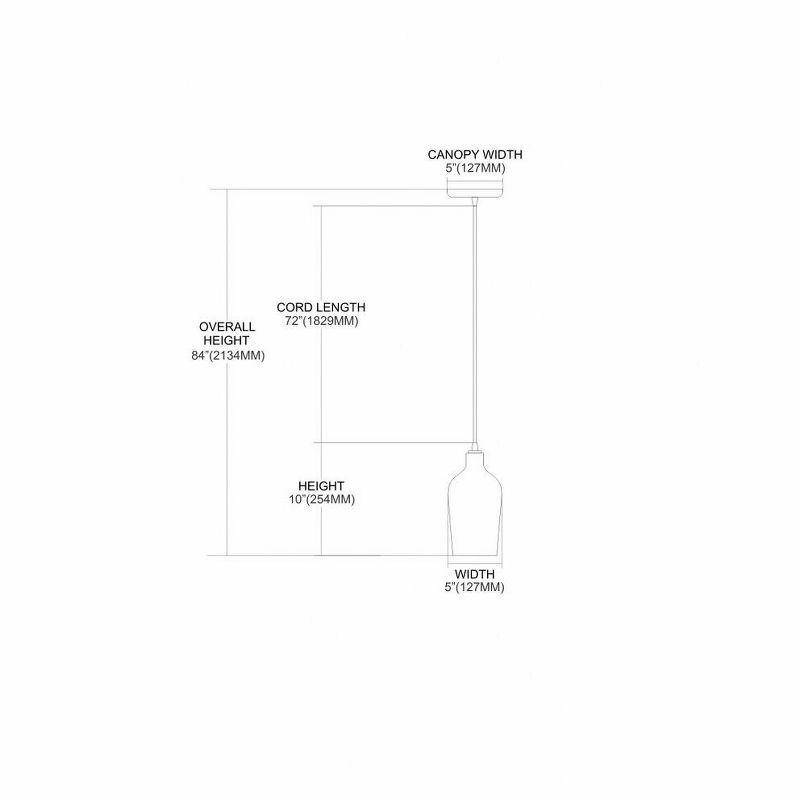 Elk Home Hammered Glass 1 - Light Pendant in  Oil Rubbed Bronze