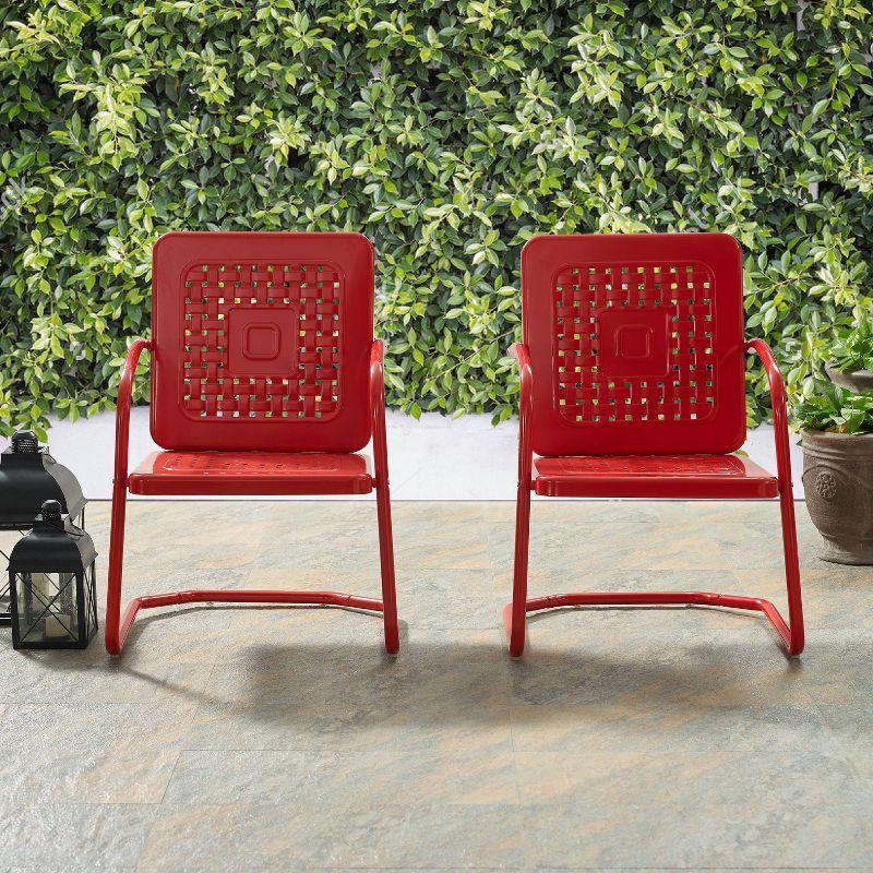 2pk Bates Outdoor Steel Arm Chairs - Crosley