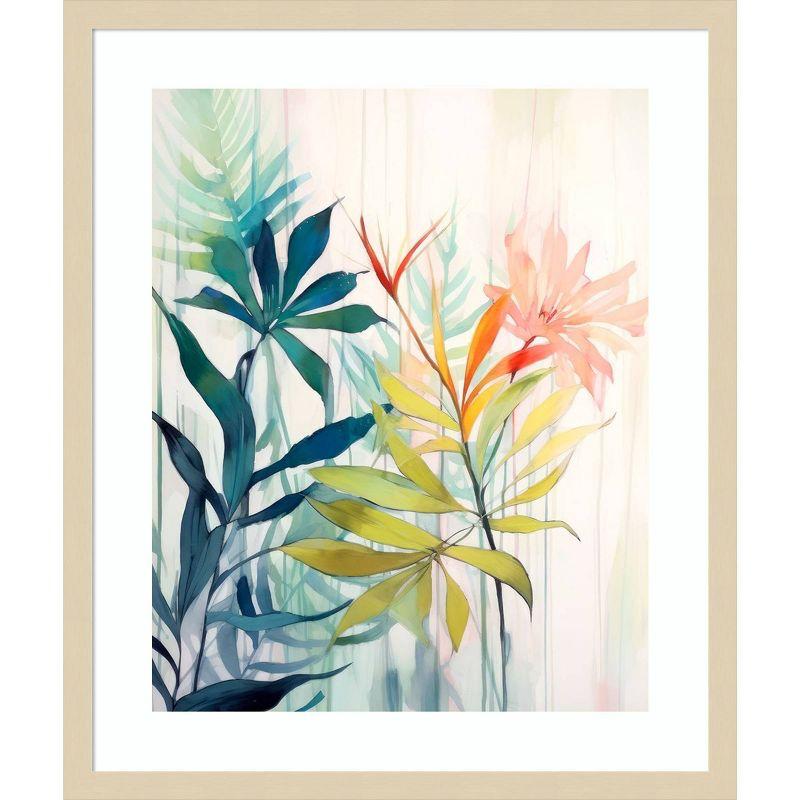 Amanti Art Pink and Yellow Floral Elegance I by Irena Orlov Framed Wall Art Print