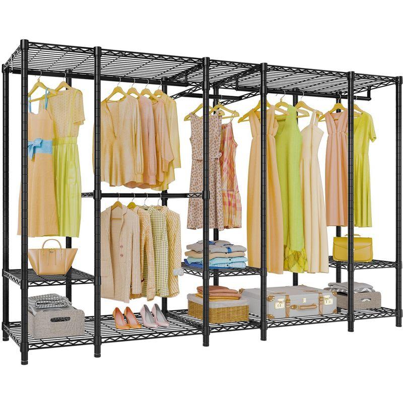 89.8'' Metal Freestanding Garment Rack