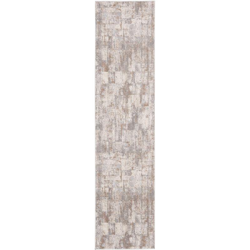 Invista INV435 Power Loomed Runner Rug - Cream/Beige - 2'x8' - Safavieh