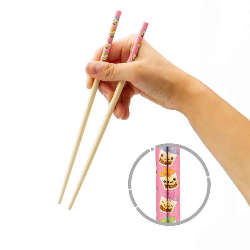 GAMAGO BobaCast Bamboo Chopsticks | Set of 4