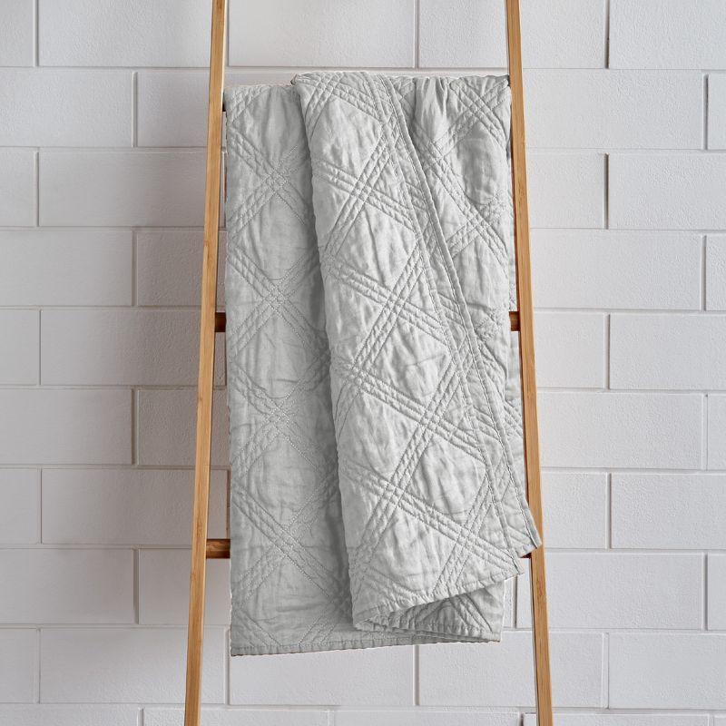 Levtex home Washed Linen Quilted Throw