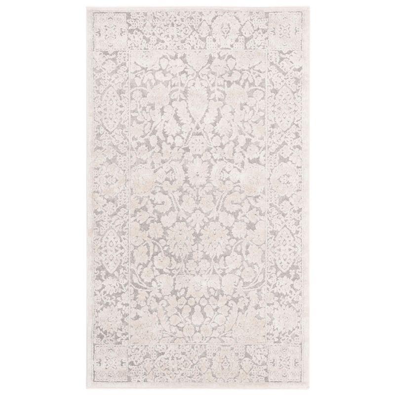 Reflection RFT667 Power Loomed Runner Rug - Light Grey/Cream - 2'3"x6' - Safavieh.