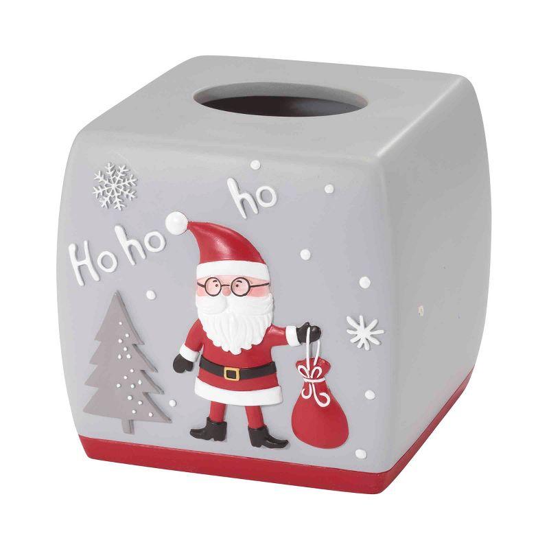 Ho Ho Ho Santa Resin Holiday Tissue Box Cover