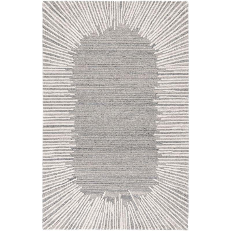 Fifth Avenue FTV129 Hand Tufted Indoor Accent Rug - Grey/Ivory - 3'x5' - Safavieh