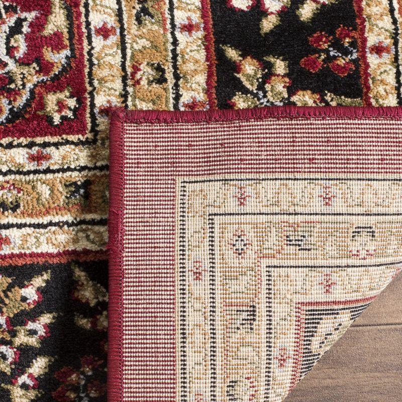 Lyndhurst Sarouk LNH331 Power Loomed Area Rug - Red/Black - 6'x6' - Safavieh