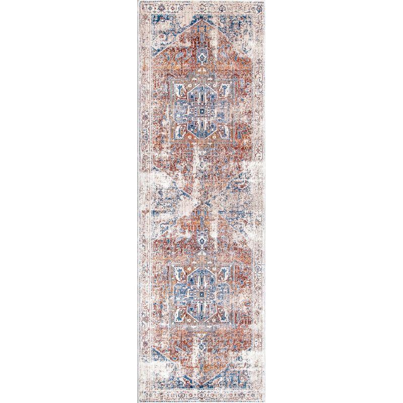 Nuloom Harriet Vintage Medallion Fringe Indoor Area Rug