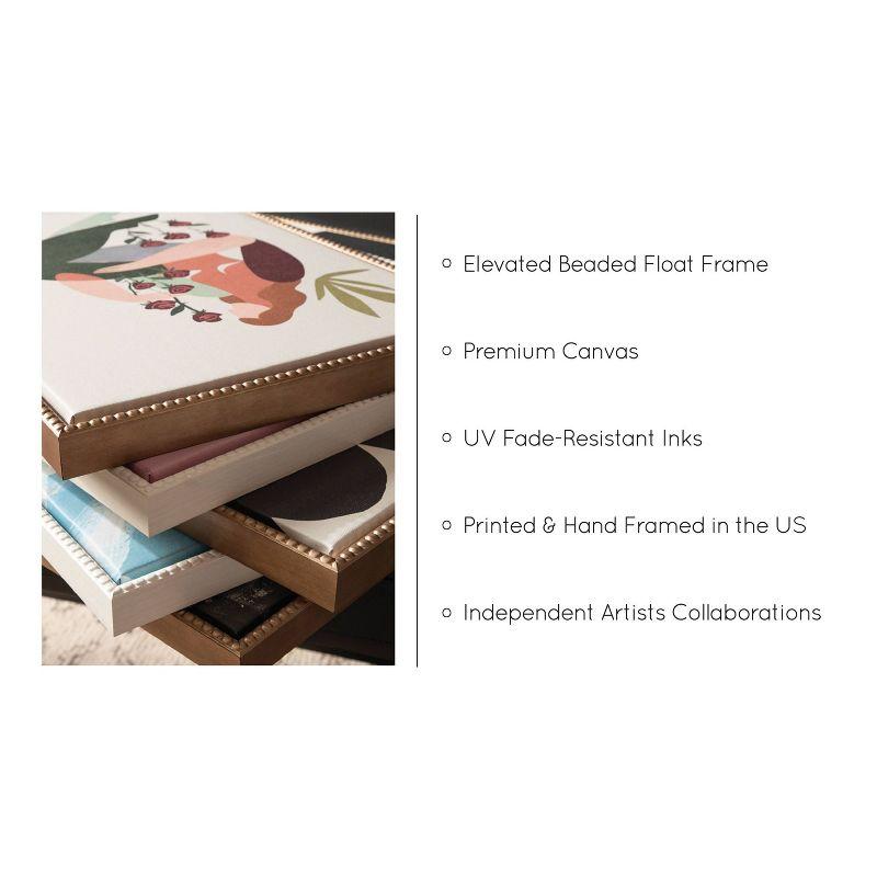 Kate & Laurel All Things Decor 28"x38" (Set of 2) Sylvie Foliage I and III Framed Canvas Arts by Nikita Jariwala Beaded Gold