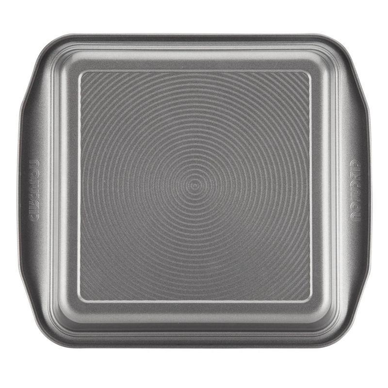 Gray Stainless Steel Nonstick Square Cake Pan, 9 Inch