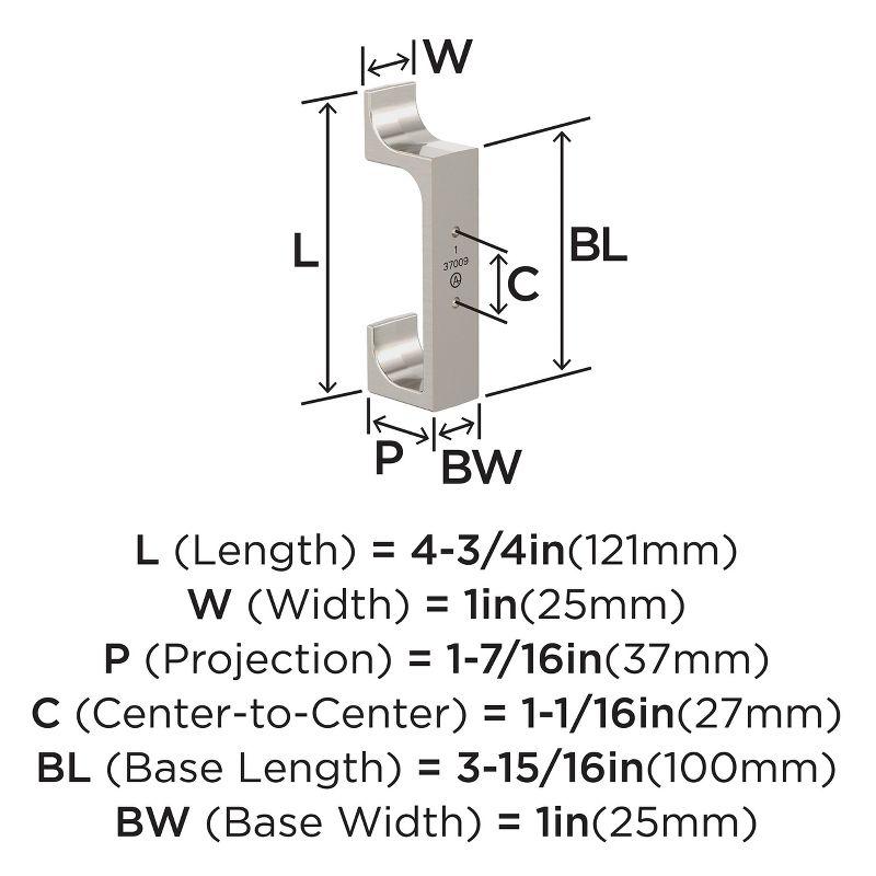 Bray Contemporary Double Prong Decorative Wall Hook