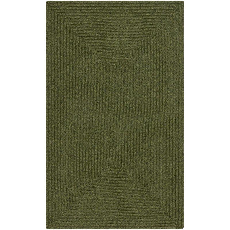 Braided BRD315 Hand Woven Area Rug - Green - 3'x5' - Safavieh.
