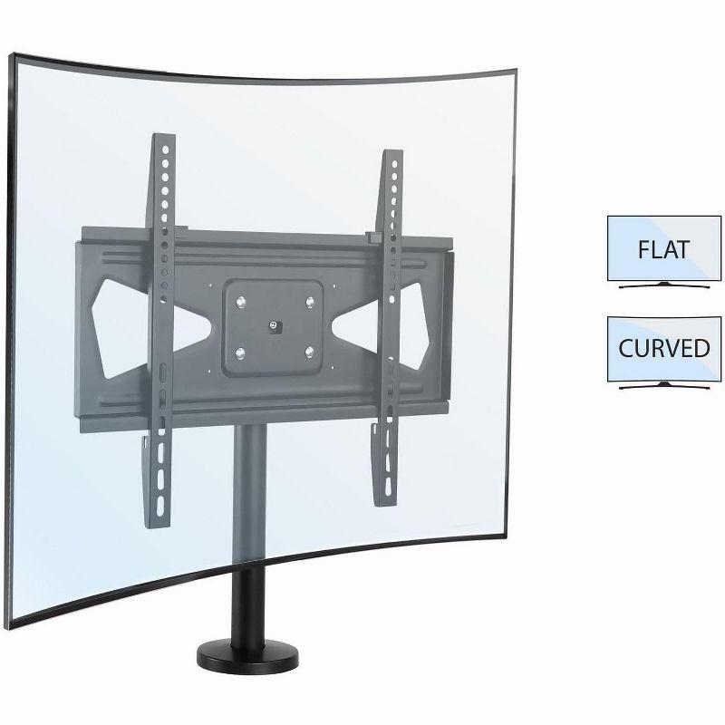 Mount-It! Bolt Down TV Stand | Heavy Duty Swivel Table Top Desktop Mount For  32" - 55" VESA TVs