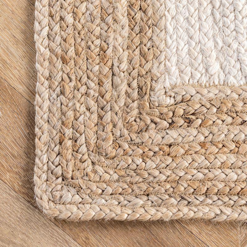 nuLOOM Eleonora Casual Jute Area Rug, Runner 2' 6" x 6', White