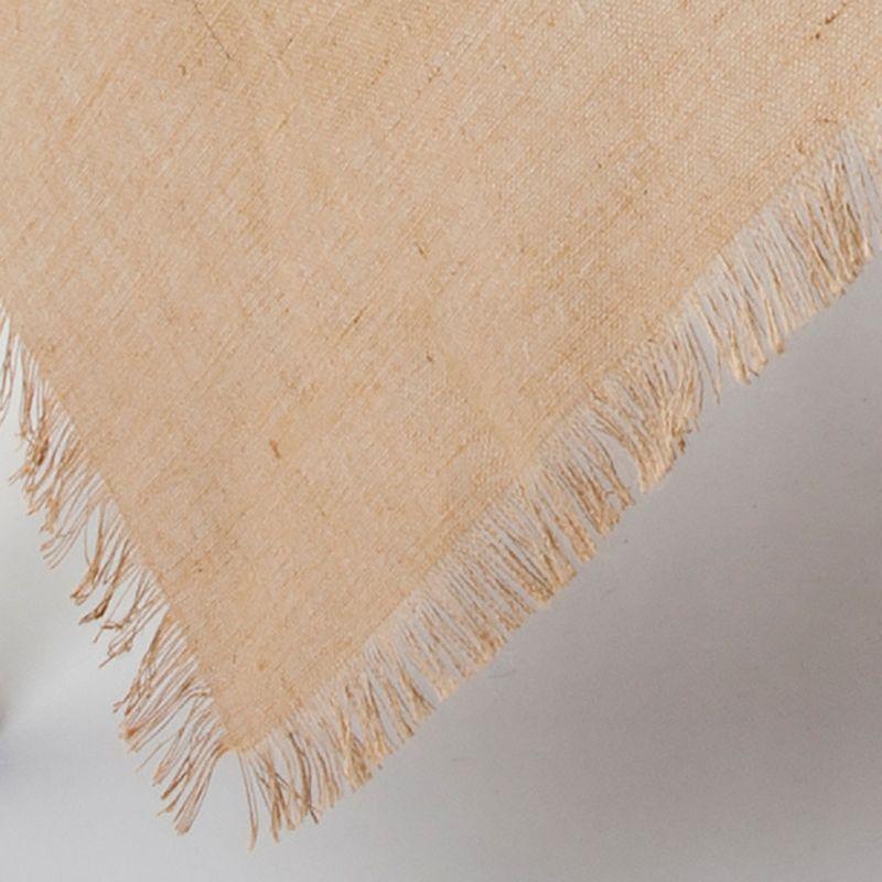Saro Lifestyle Fringed Jute Tablecloth, Natural, 60" x 60"