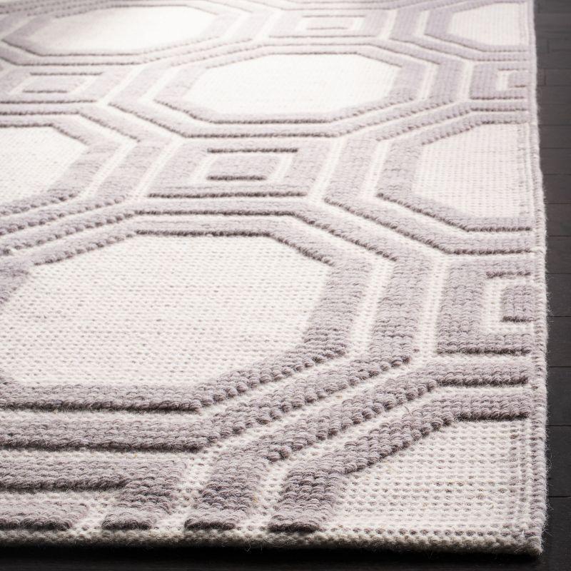 Martha Stewart Puzzle Hand Woven Wool Geometric Rug
