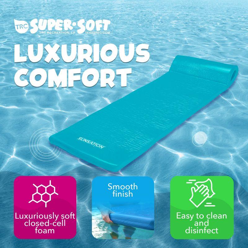 TRC Recreation Sunsation 1.75" Thick Foam Lounger Raft Pool Float