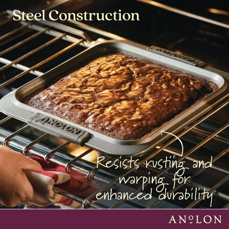 Anolon Advanced Nonstick Bakeware / Baking Set with Silicone Grips