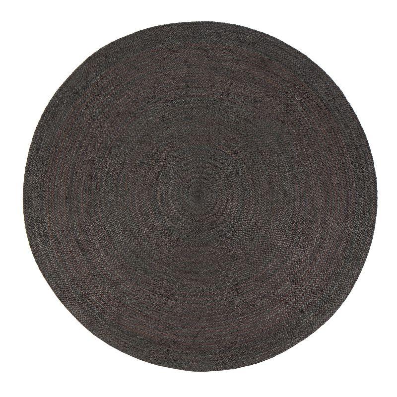 4'x4' Solid Area Rug Gray - Anji Mountain