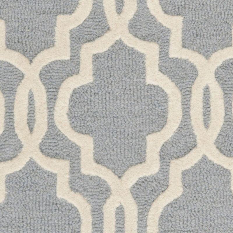 Cambridge CAM131 Tufted Indoor Accent Rug - Silver/Ivory - 3'x5' - Safavieh