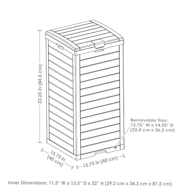 39-Gallon Polypropylene Resin Outdoor Trash Can