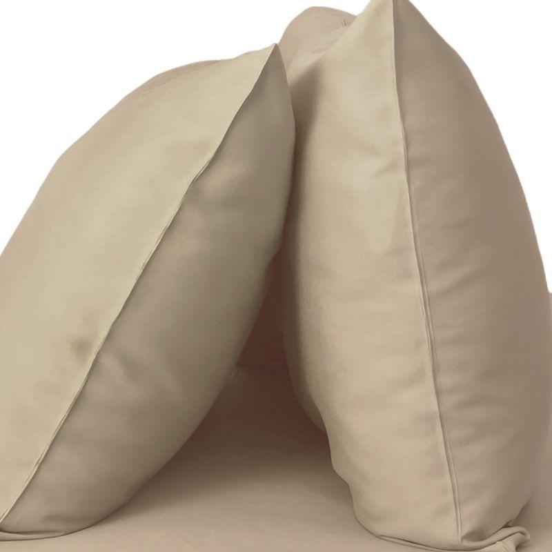 Stone Sateen Hypoallergenic Cotton Standard Pillowcase Set