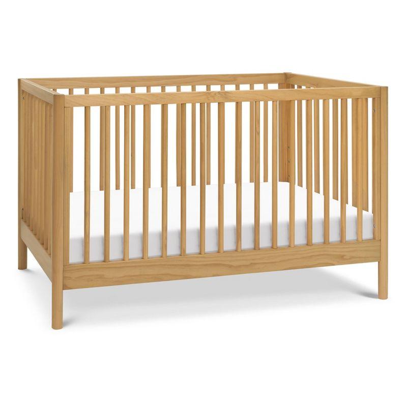 Honey Oak 3-in-1 Convertible Crib with Adjustable Heights