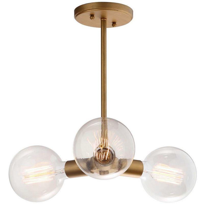 Harkin 3 Light 18 Inch Dia Adjustable Pendant - Gold - Safavieh.