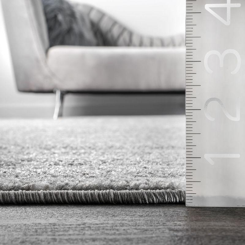 Nuloom 10 Square Moroccan Blythe Indoor Area Rug, Dark Grey, Faded Bohemian Design, Stain Resistant, BedroomLiving Room, Kitchen,